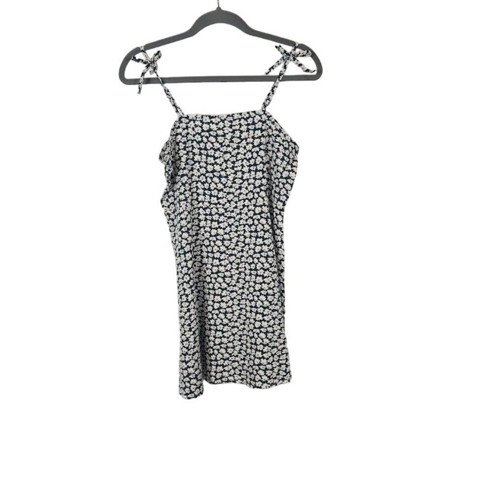 Shein Girls Ditsy Floral Mini Dress with Tie Straps in Green - Size‎ 11-12Y